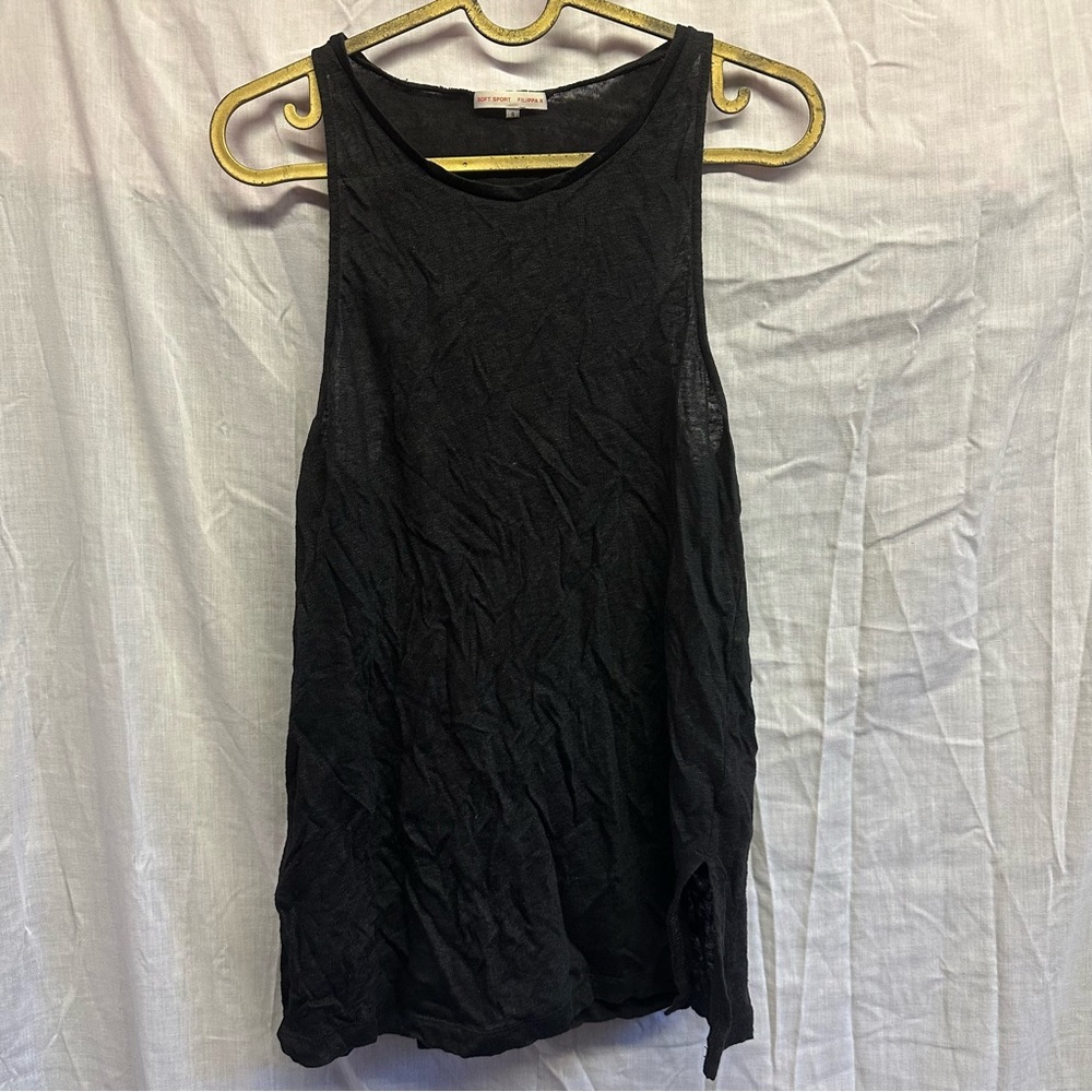 Black tank top